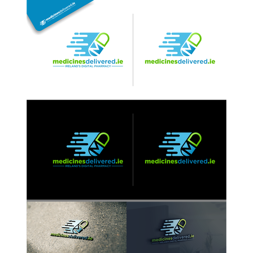 logo for online pharmacy medicinesdelivered.ie Design by grafena#1