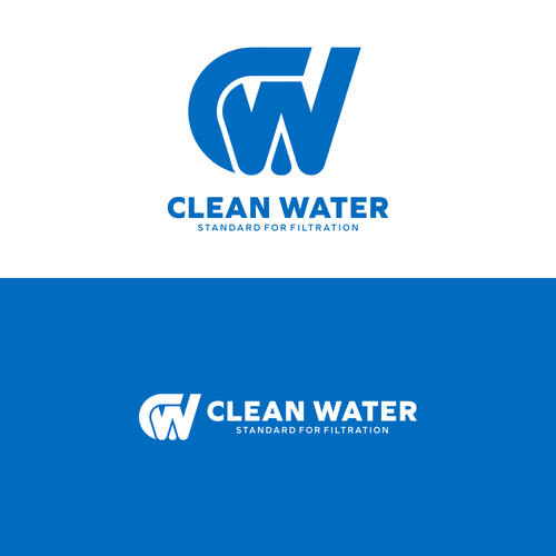 Simple Clean Logo for Water Filtration Company Design by ArtC4