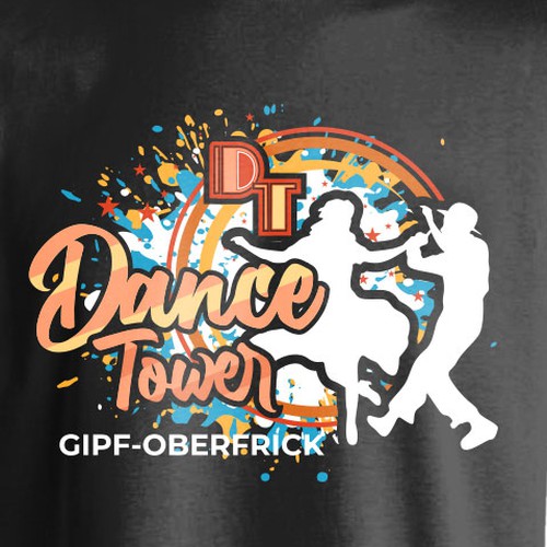 T-shirt Design - Dance Tower Design by mozaikworld