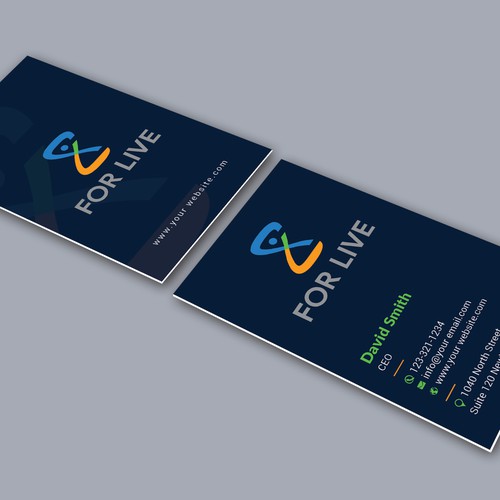 Design a suitable business card for 'For Life' Design by Allin1 design