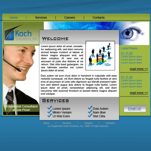 $500.00 Website template (Design only) Design by pinoydesign