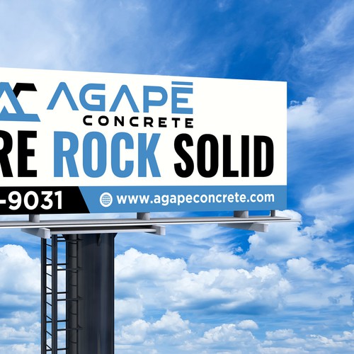 AN AMAZING CONCRETE COMPANY BILLBOARD NEEDED Aprox 14’ tall and 48’ wide Design by icon89GraPhicDeSign