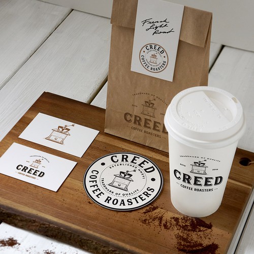 Creed Coffee Roasters need a new logo! Design by pswizzard