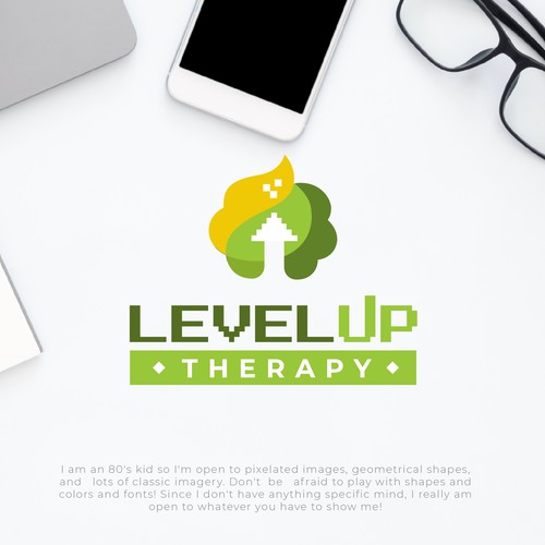 Gamer-inspired logo for mental health practice Design by smitadesign