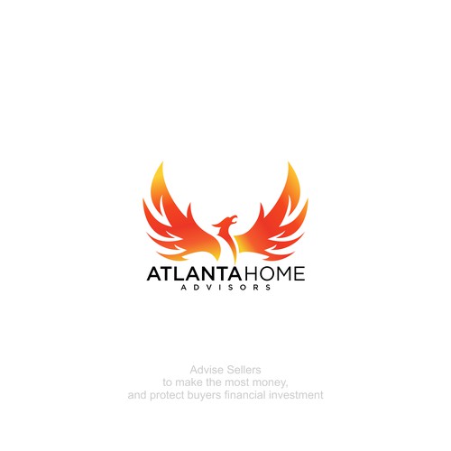 Reinventing myself with a Phoenix logo wrapped with our Real Estate team name Design by @merambArt