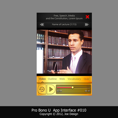 App Design: Legal Education Design por Joekirei