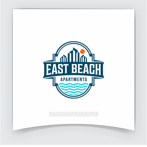 RETRO / Mid-Century - BEACHY APARTMENT LOGO - WE ALWAYS PICK A WINNER! Design by A29™