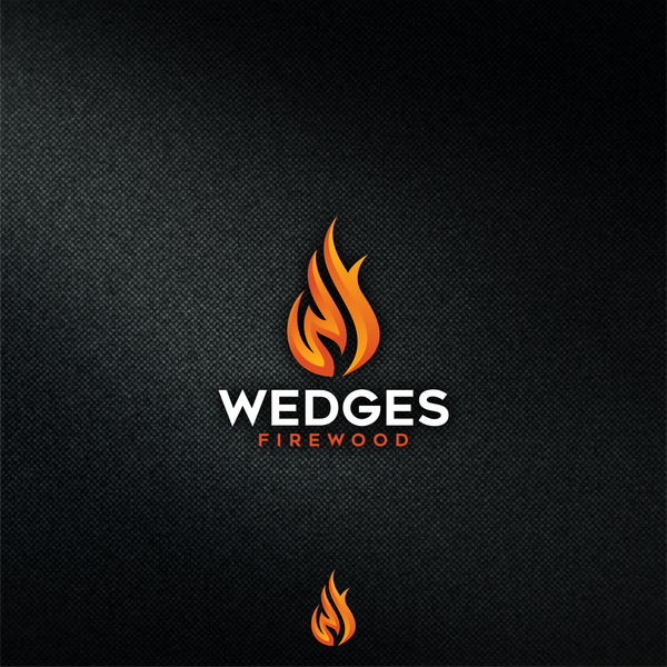 Design by petir jingga titled "logo concept for WEDGES FIREWOOD"