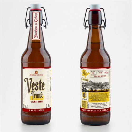 A beer label as symbol of the city of Coburg (Germany) / Wahrzeichen für Coburg! Design by Wooden Horse