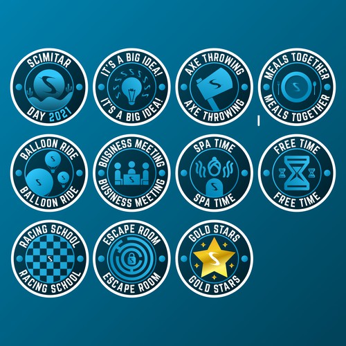 Cool Badges for Team building Design by DefoDesigns