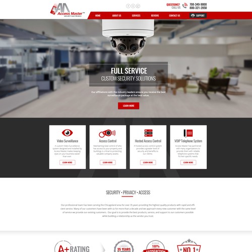 Landing Page - Access Master Design by Anutik