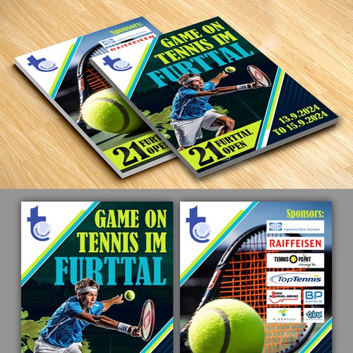 Aces & Action: Cool Flyer for a Tennis Tournament Design by websmartusa