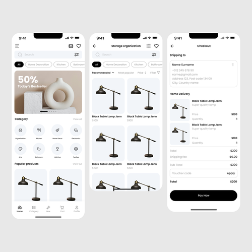 We need a powerful app design for selling home finds Design von Nur-Sana