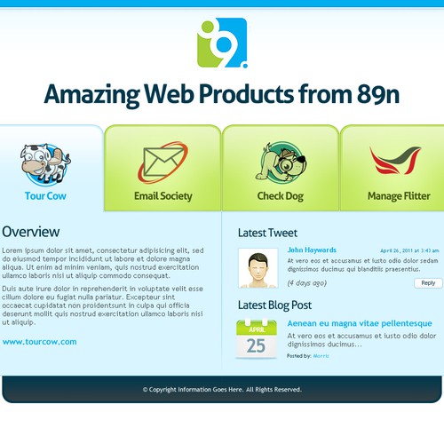 New website design wanted for 89n Ontwerp door Melwyn3