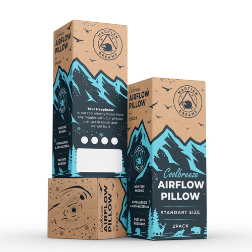 Fun Carton Design for a Super Airflow Pillow Design by Ny.Studio's