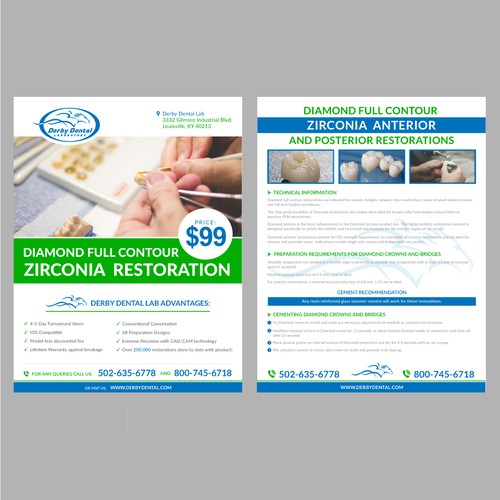 Derby Dental Lab needs best flyer ever! Postcard, flyer or print contest