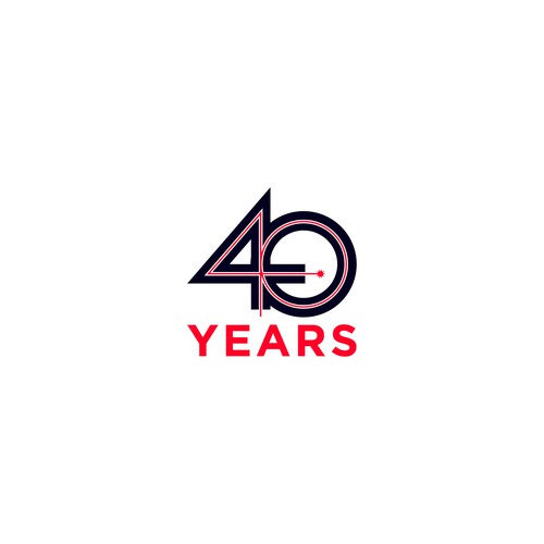 Looking for a modern, expressive 40 years jubilee logo Design by saksenpunoraono