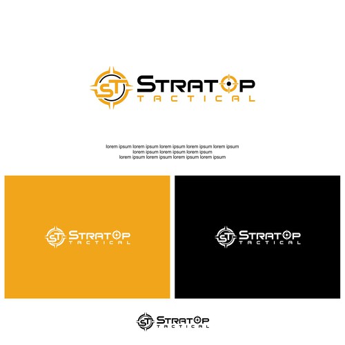 Tactical gun and gear company logo design | StratOp Tactical Design by SPECTAGRAPH