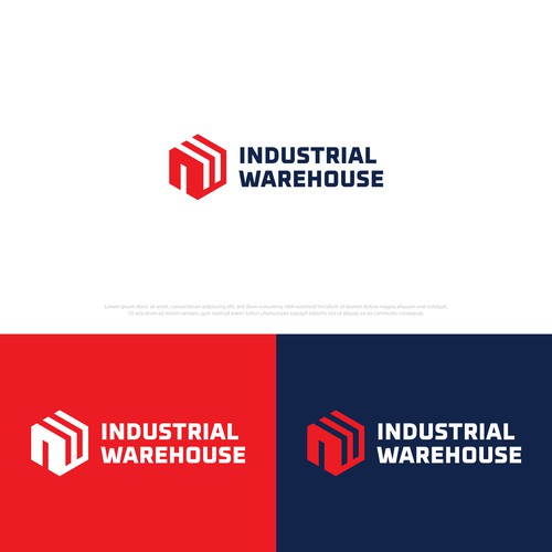 E-commerce Industrial Supply Company logo (Industrial Warehouse) Design by Orbit Design Bureau