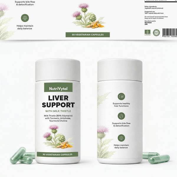 Clean Supplement Label Design