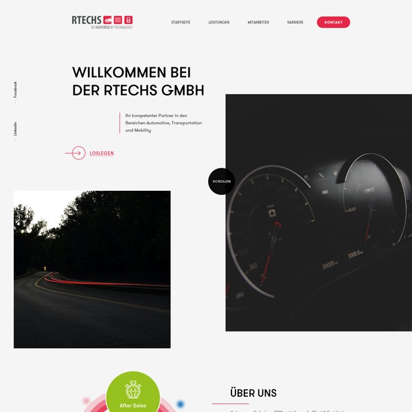 Design von Webenix Solutions mit dem Titel "RTechS GmbH"