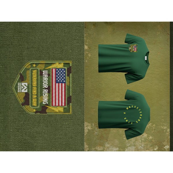 Warrior Rising – Military Emblem & Apparel Identity Design