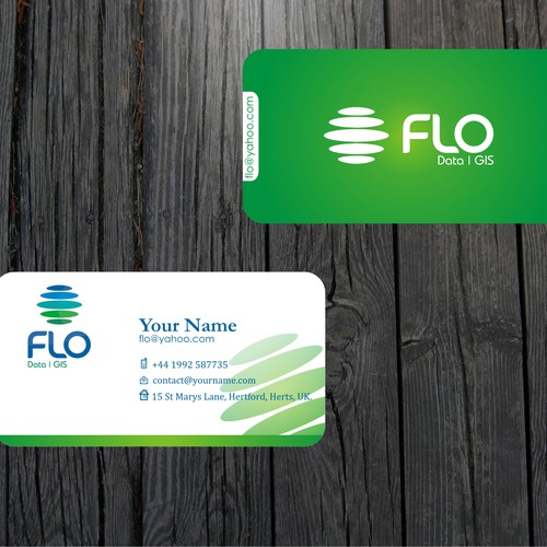 Business card design for Flo Data and GIS Ontwerp door dalang