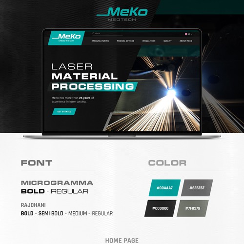 Modern webdesign for a high-tech laser manufacturing company Design von Simplywebs99