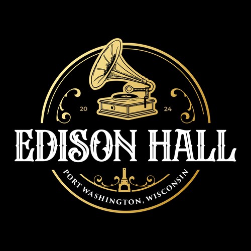 コンペ「Edison Hall needs a phonograph-inspired logo」のデザイン by Vic People Studioさん 