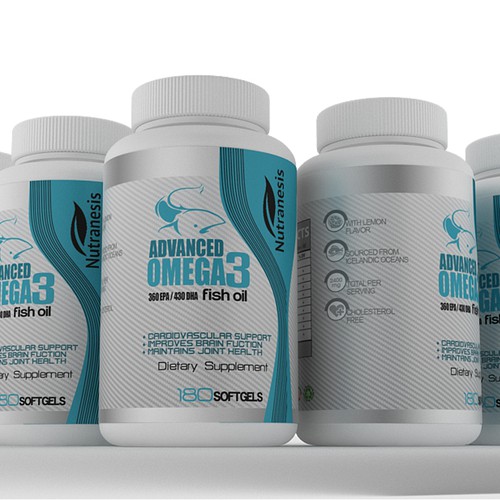 Create the Product Label for Omega-3 Design by Arquimedia