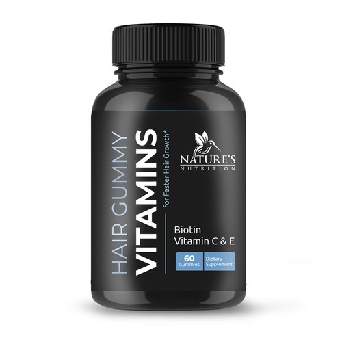 Nature's Nutrition needs a Gummy Vitamins black label Design by bilyanas