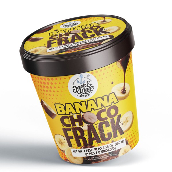 Packaging Design for Jack & Kings Banana Choco Frack