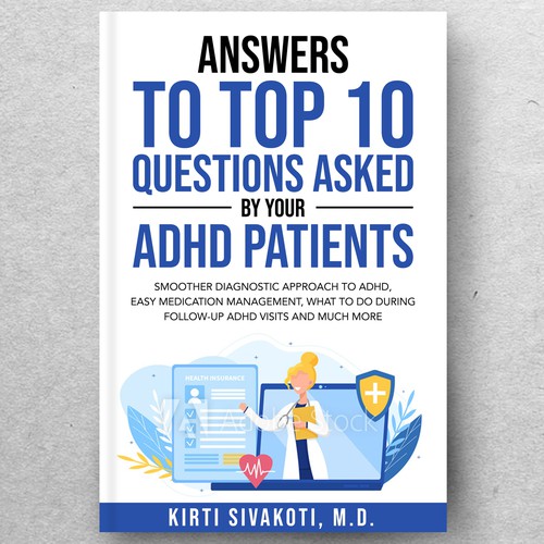 'Design a book cover for ADHD book for doctors' Design by ryanurz