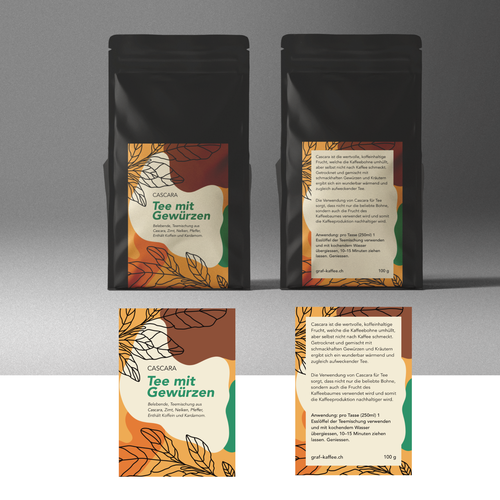 Cascara tea label Design réalisé par just.chaosofart