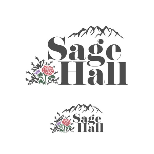 Sage Hall - Country Swing Dance & Wedding Venue Logo Design réalisé par BrainstormingDsg