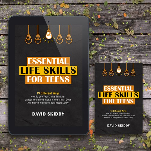 A powerful ebook cover for Essential Life Skills For Teens Design réalisé par Altigador