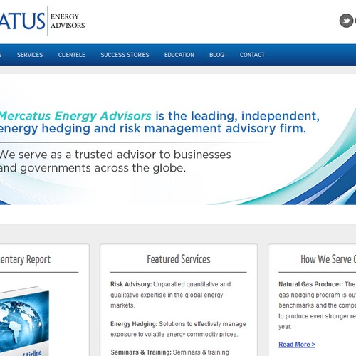 banner ad for Mercatus Energy Advisors  Design por Nicolet Media