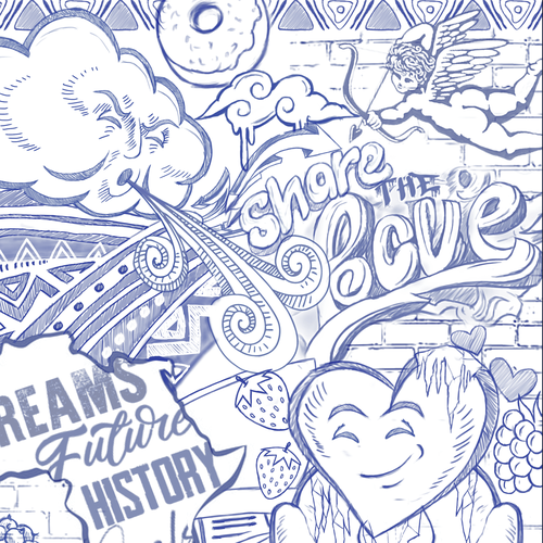 JezzusさんのDope Graffiti Wall / Mural like Illustration to create buzz for a product launchデザイン