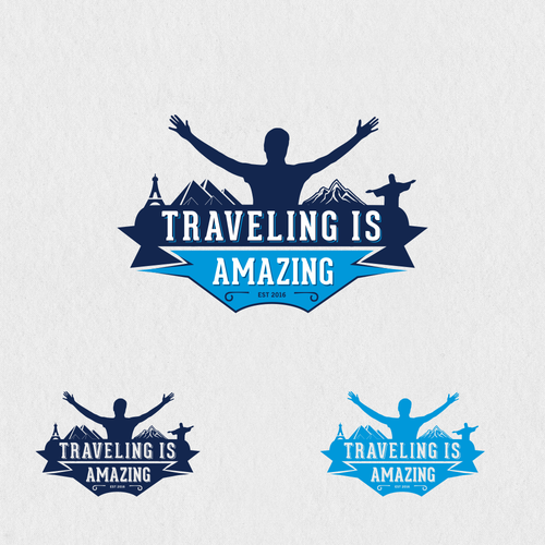 Help 'Traveling Is Amazing' with an inspiring TRAVEL logo | Logo design