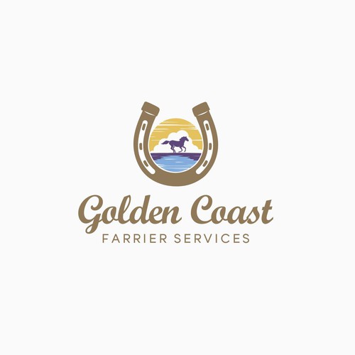 Golden Coast Farrier Services Design by tasa