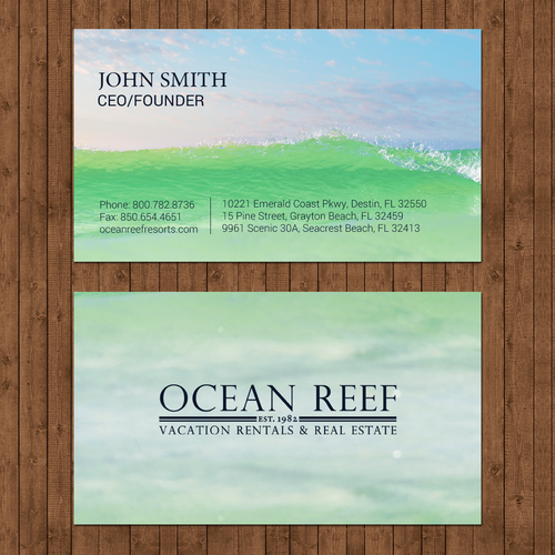 Design a fun, beach-inspired Business Card Design by chandrayaan.creative