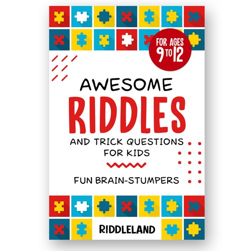 A Parent-Catching Book Cover for Riddle Book Design by Charala