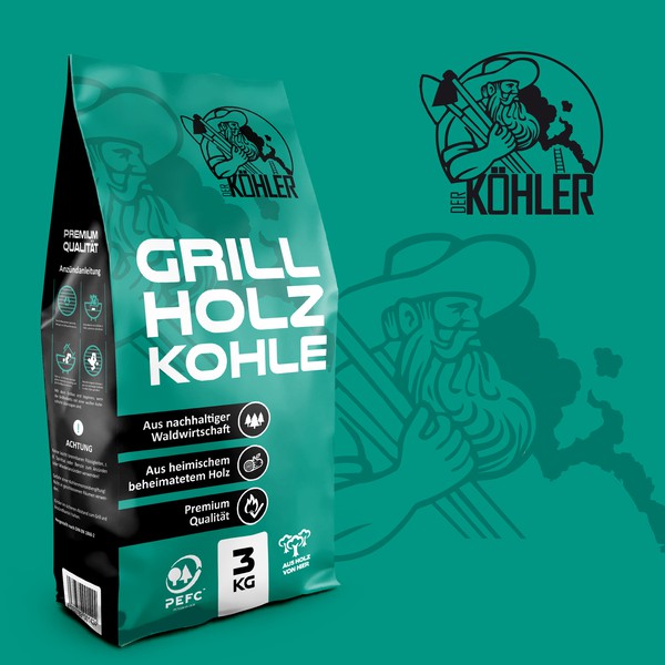 Design by einzelschöpfung titled "Grillholzkohle"
