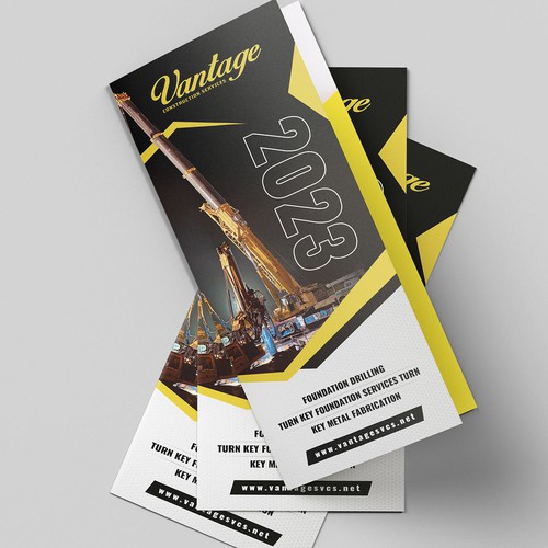 Construction Company Marketing Pamphlet Design by Alphabet ♥