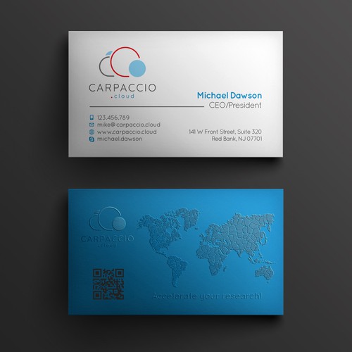 Give more muscle to research with graphic ID for CARPACCIO.cloud Design by kendhie