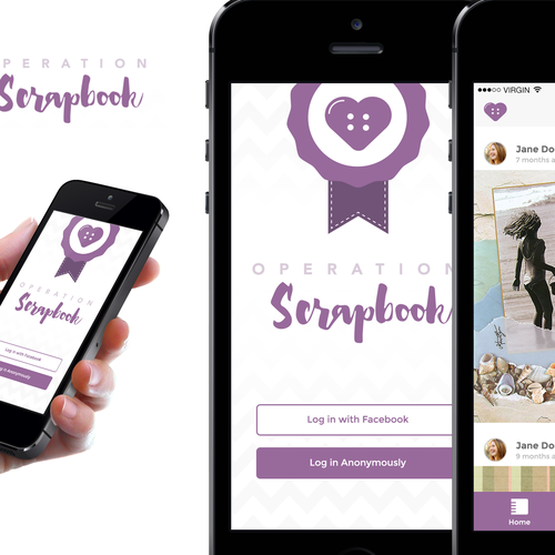 "Operation Scrapbook" - App for scrapbookers Design by Design by Andrea