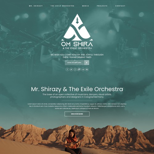 Web page design contest entry by xandreanx.