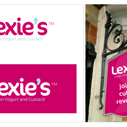 Lexie's™- Self Serve Frozen Yogurt and Custard  Diseño de vkw91
