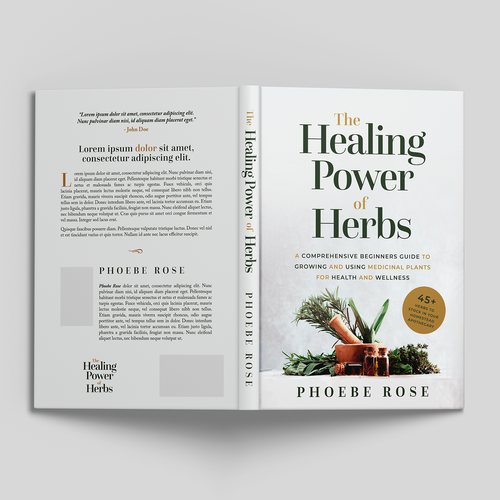 We Need a Classy, Modern, and Professional Book Cover on Medicinal Herbs Design by Tiago Pereira