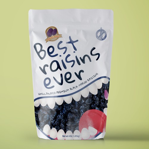 Best Raisins Ever - package design for PREMIUM raisins Design by Chupavi